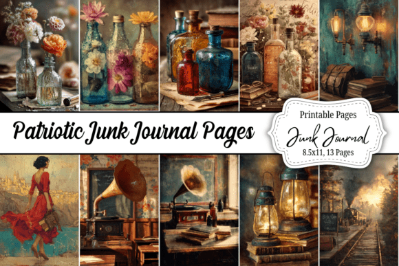 13 Vintage Back to School Junk Journal