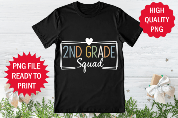 2nd Grade Squad Back to School T-shirt