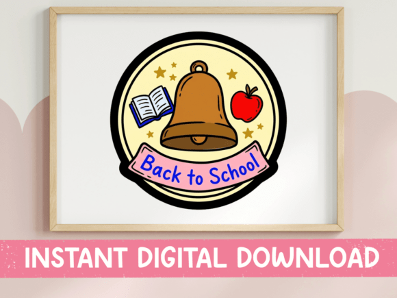 Back to School Bell Apple SVG