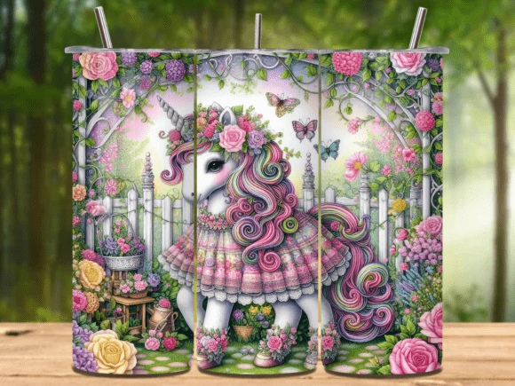 Back to School Unicorn Tumbler Wrap V.1: Bringing Whimsy to the Classroom and Beyond