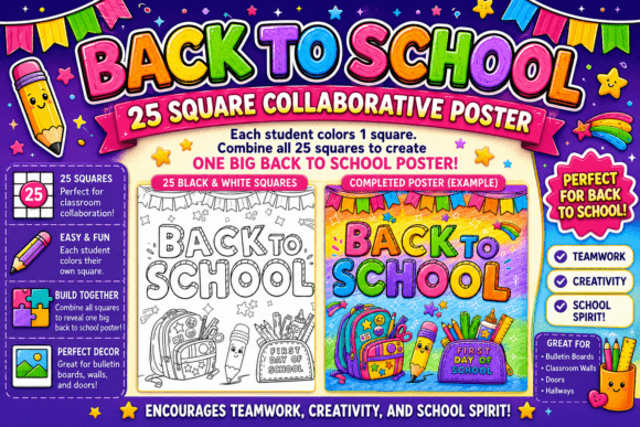 Create an Unforgettable First Week with a FREE Back to School Teamwork Poster