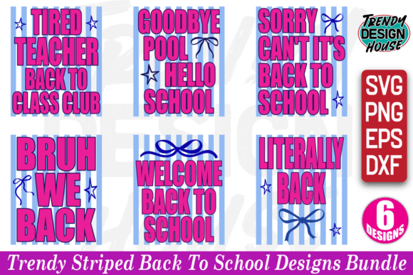 Striped Back to School Bundle Png Bundle: A Practical Resource for Seasonal Projects