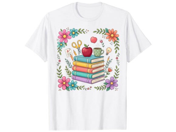 Teacher Books Back to School T-Shirt: A Strategic Asset for Educators and Creators