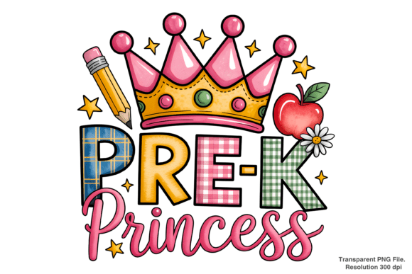 Unleash Your Creativity with the Pre-K Princess PNG and Back to School Collection